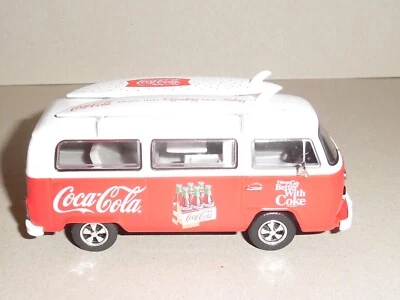 CORGI 1/43 COCA-COLA VW CAMPERVAN TYPE 2 (T2) BAY WINDOW SURF VAN CC02746 - Image 1 of 4