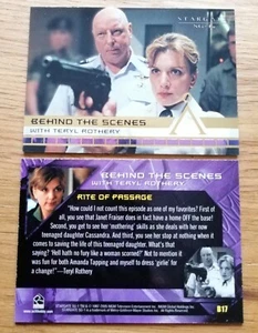 Stargate Season 7 Behind the Scenes Insert Trading Card B17 - Bild 1 von 1