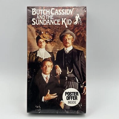 Butch Cassidy and the Sundance Kid 1990 VHS CBS FOX Watermark Poster! SEALED NOS - Image 1 of 4