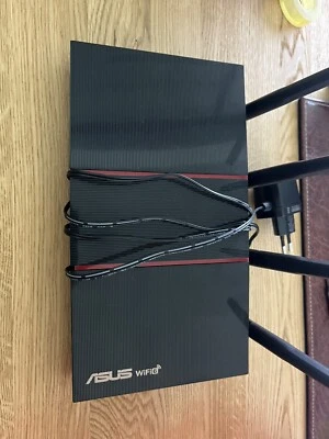 ASUS RT-AX55 Wireless Router - Schwarz/Rot - Bild 1 von 2