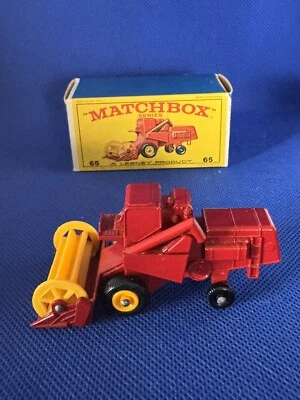 Matchbox Lesney #65 C Claas Combine Harvester Original Box 1967 - Image 1 of 4