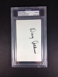 Doug Atkins NFL HOF Autograph Index Card PSA Graded 9 Mint Slabbed - Picture 1 of 4