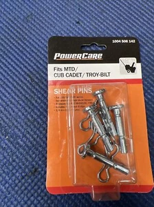 Paquete de 4 pasadores de cizalla Powercare M2 1004 506 142 para MTD Cub Cadet Troy-Bilt - Imagen 1 de 4