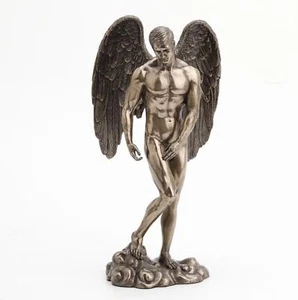 Figura masculina de ángel de bronce - Imagen 1 de 3