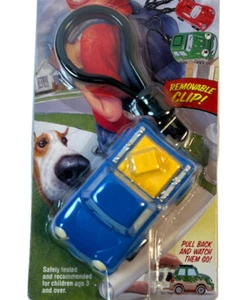 2000 THE CHEVRON MINI CARS Pull Back Action Toy Backpack Clip PETE PICK-UP NIP - Picture 1 of 3
