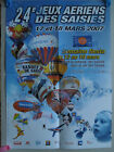 Affiche    24ème Jeux Aériens Des Saisies    Montgolfières    2007