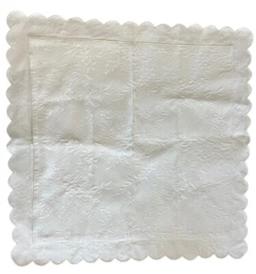 Copricuscino Anichini/Quagliiotti Crema Smerlata Finta 31x31 per Cuscino 24x24 - Foto 1 di 20