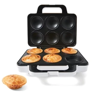 Electric Pie Maker 6 Pies Machine Non Stick Tarts Quiches Meat Apple Cooker - Picture 1 of 12