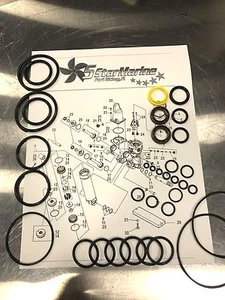 KIT DE RECONSTRUCCIÓN! Mercury 135-140-150-175-200-225-200-250 Kit de sellado de inclinación de ajuste 878408A1 - Imagen 1 de 5