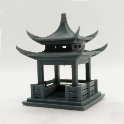SSMODEL 1:72 Chinese Ancient Building Double Layer Square Pavilion - Image 1 of 3
