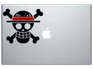 One Piece Luffy Flag Japanese cartoon logo laptop,mac decal sticker 5" RED/Black - Picture 1 of 1