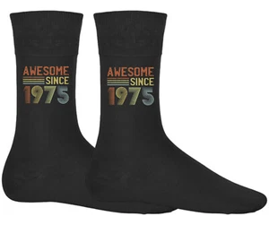 Joke Socks Gift for 50th Birthday Men Women Born 1975 Gag Funny Novelty Present - Picture 1 of 1