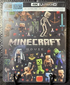 A MINECRAFT MOVIE (4K UHD + BLU-RAY + DIGITAL* - LIMITED EDITION STEELBOOK) - Picture 1 of 2