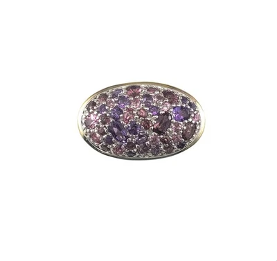 Кольцо John Hardy из чистого серебра и 18-каратного золота с аметистом гранатом размер 7,5 #23351 - Изображение 1 из 4