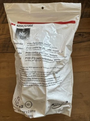 3M Half Facepiece Reusable Respirator Assembly Kit 6391, Size Medium, P100 - Image 1 of 4