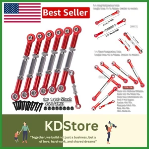 Precision Red Aluminum RC Turnbuckle Upgrade Pack for 1/10 Slash & More - Picture 1 of 9