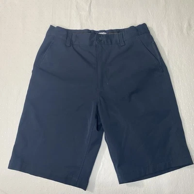 Lands' End Kids Boy Shorts Size 14 Navy Blue Adjustable Waist Elastic Waist - Image 1 of 4