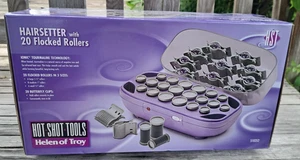 Helen Of Troy Hot Shot Tools Haarsetter 20 beflockte heiße Walzen Schönheitswettbewerb - Bild 1 von 9