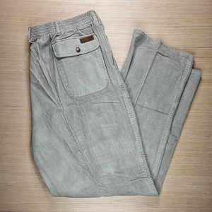 Scandia Woods Mens Corduroy Pants 46X32 Beige Pleated Elastic Waist Comfort NEW - Picture 1 of 13