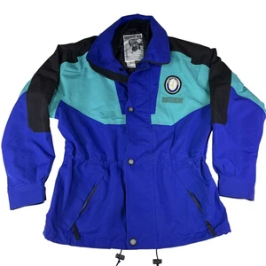 Vintage Obermeyer Jacket Mens Medium Blue Gore Tex Aspen Skiing Company 90s Coat - Picture 1 of 11