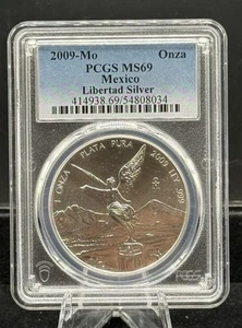 2009 MO PCGS MS69 ONZA .999 SILVER LIBERTAD " Only 6 Coins Graded Higher " - Picture 1 of 2