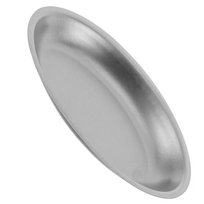  Teller Edelstahl Servierplatte Oval Vorspeisenteller Snackplatte - Bild 1 von 4