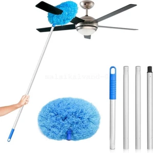 Ceiling Fan Cleaner Duster with Extension Handle Reusable Micro fiber Washable - Picture 1 of 16