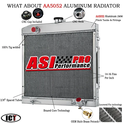 Radiator For 68-72 Mercedes Benz S-Class W108 W109 Coupe W111 300 SEL 280 SE AT - Image 1 of 4