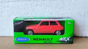 WELLY 1:64 1:60 RENAULT 5 RED scale car diecast metal - Picture 1 of 1