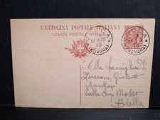 Timbro VOCCA Novara 1918 su Cartolina Postale WD2302