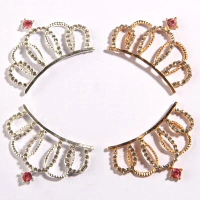 10PCS 49.5*36CMRhinestone Buttons Crown Embellishment Wedding Bridal Bouquets - Image 1 of 3