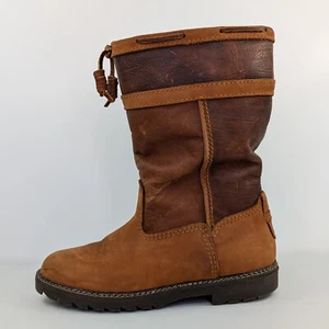 Bass Waterproof Leather Boots Womens Size 7.5 M Lined High Brown Western 2269W  - Picture 1 of 17