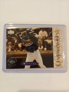 1995 Upper Deck Michael Jordan Retires One On One #3 Hitting Birmingham Barons - Bild 1 von 3
