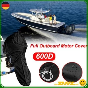 Schutzhülle Außenborder Voll Persenning Boot Motor Abdeckung 6-225HP Schwarz - Bild 1 von 20