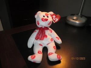 TY BEANIE BABY SMOOCH THE VALENTINE BEAR NEU MIT ETIKETT - Bild 1 von 4