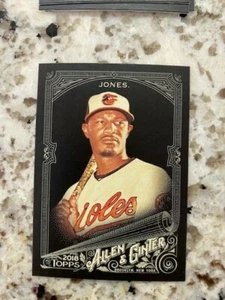 2018 TOPPS ALLEN GINTER X BASEBALL BASE CARD BALTIMORE ORIOLES ADAM JONES #299 - Picture 1 of 1