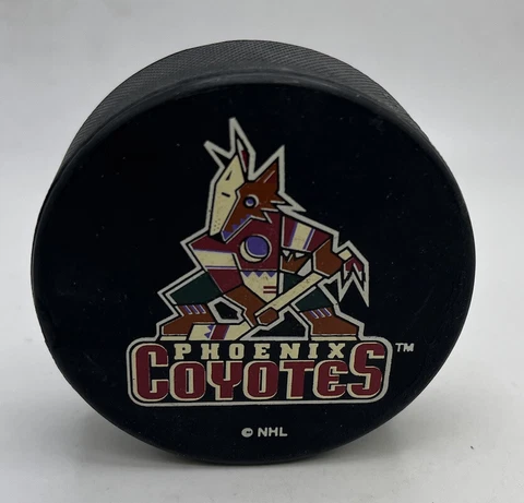 Phoenix Coyotes NHL Hockey Puck Large Logo Game Ravens Cover
