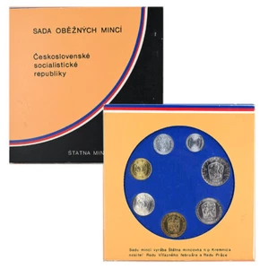 CZECHOSLOVAKIA 1987 Mint Set BU Original Mint Pack Kremnica Mint - Bild 1 von 4