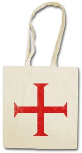 TEMPLAR CROSS II SHOPPER SHOPPING BAG Templi Ordo Red Knights Knight - Picture 1 of 1