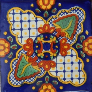 3 Sq Ft Tiles Ceramic Mexican Talavera Handmade Tile 27 PCS 4x4 - C232 - Picture 1 of 1