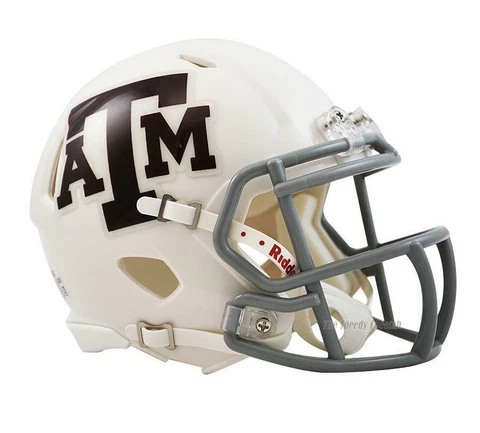 Texas A&M Aggies White Riddell Speed Mini Football Helmet Cover