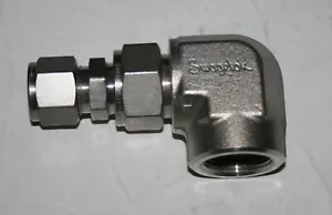 1/2" Tube x 3/4" FNPT 316ss Elbow Adapter Fitting Swagelok - Picture 1 of 3