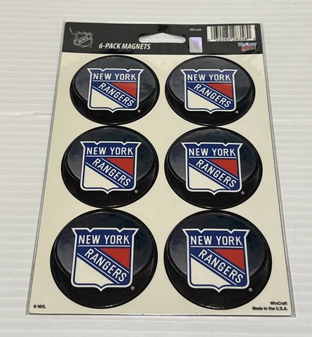 NEW YORK RANGERS 6 PACK OF MAGNETS WINCRAFT BRAND NEW Cover