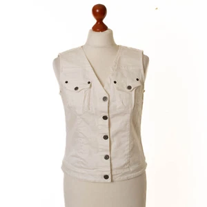 Chaleco vaquero bordado blanco mujer ODD MOLLY 485 talla 2 12398 - Imagen 1 de 9