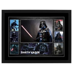 STAR WARS collage FRAMED MOVIE POSTER MEMORABILIA Darth Vader Tribute - Picture 1 of 1
