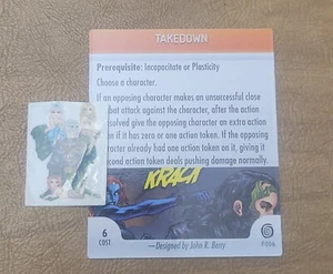 =HeroClix Marvel MUTATIONS AND MONSTERS Takedown F006 Feat Card = - Picture 1 of 1