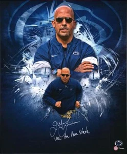 James Franklin Autographed/Inscribed 20x24 Photo Penn State Fanatics - Picture 1 of 3