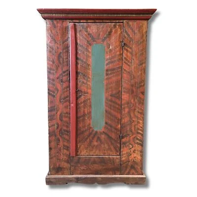 Alter Bauernschrank aus Mittelfranken 167cm groß handbemalter Schrank 100J. alt  - Bild 1 von 4