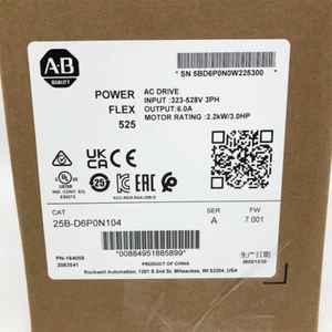 25B-D6P0N104 PowerFlex 525 2.2kW (3Hp) AC Drive 25BD6P0N104 New Original AB - Picture 1 of 6
