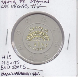 CASINO CHIP TOKEN $1 SANTA FE STATION LAS VEGAS, NEVADA H/S 8 - ANZÜGE SEHR SCHÖN!! - Bild 1 von 1